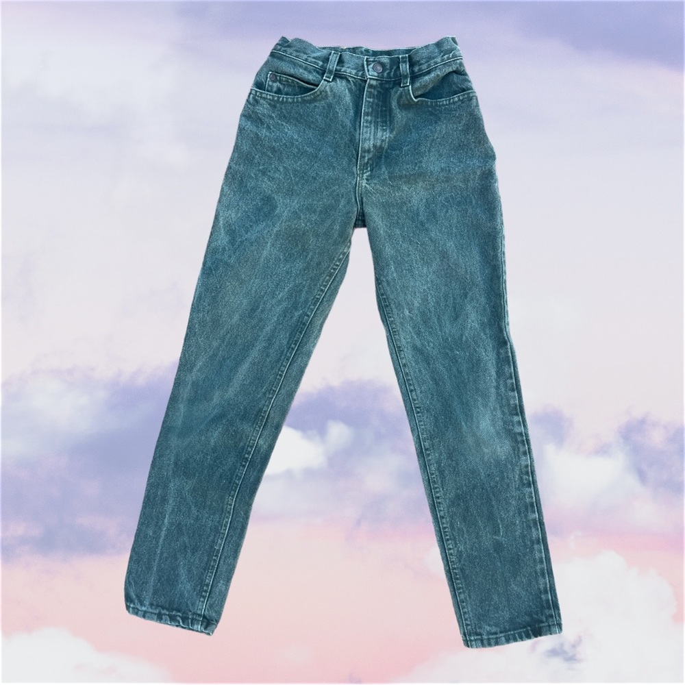 Vintage Lee Green Denim Jeans 24 Waist